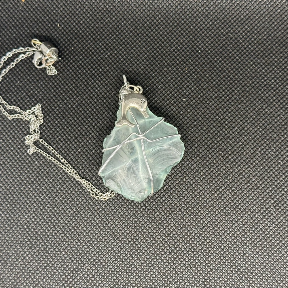 Silver Dolphin Pendant Necklace